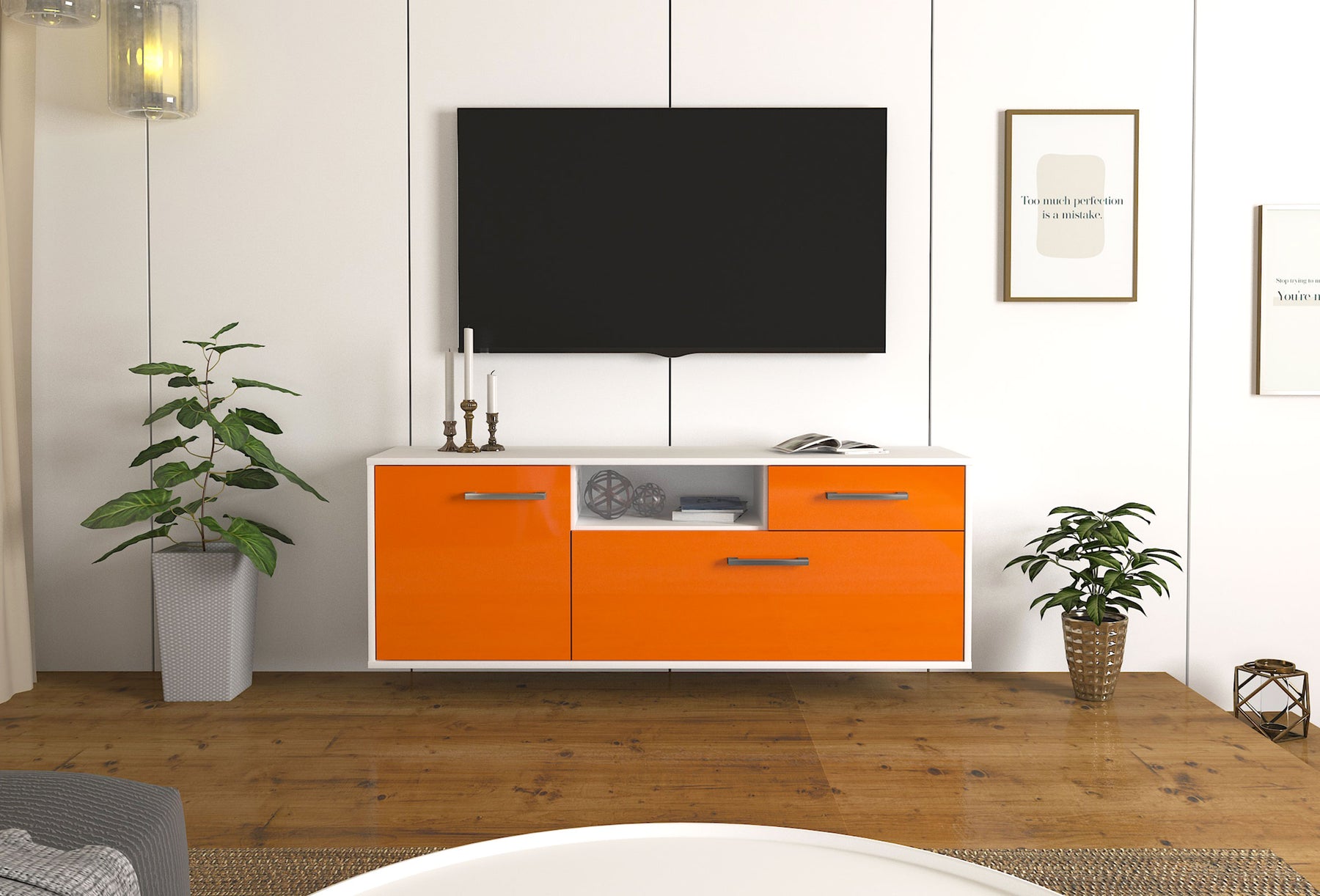 Lowboard Atlanta, Orange Studio ( 136x49x35cm) - Dekati GmbH