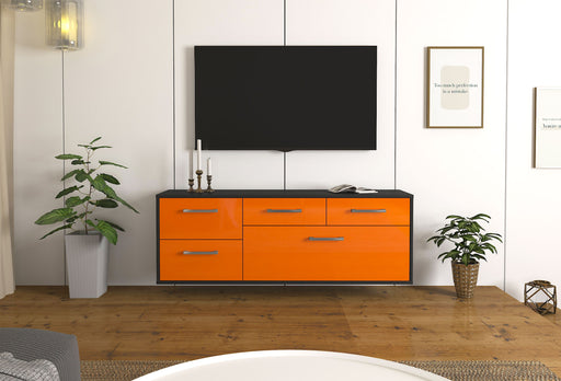 Lowboard Fresno, Orange Studio (136x49x35cm) - Dekati GmbH