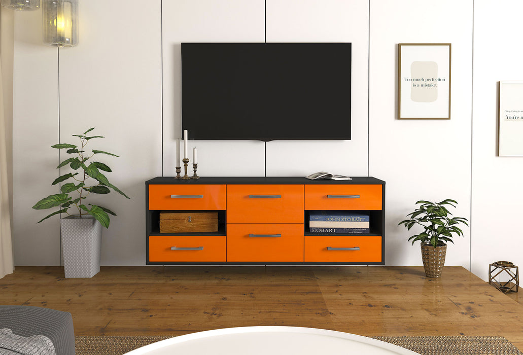 Lowboard Wichita, Orange Studio (136x49x35cm) - Dekati GmbH