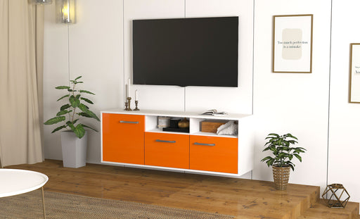 Lowboard Omaha, Orange Front ( 136x49x35cm) - Dekati GmbH