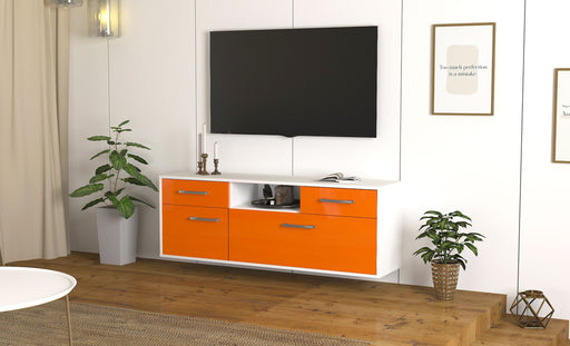 Lowboard Oakland, Orange Front ( 136x49x35cm) - Dekati GmbH