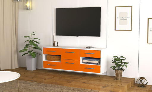 Lowboard Wichita, Orange Front ( 136x49x35cm) - Dekati GmbH