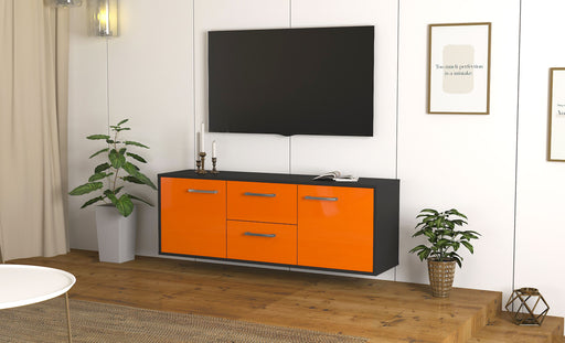 Lowboard Nashville, Orange Front (136x49x35cm) - Dekati GmbH