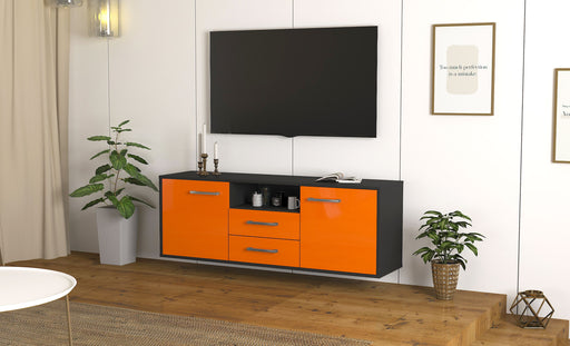 Lowboard Tucson, Orange Front (136x49x35cm) - Dekati GmbH