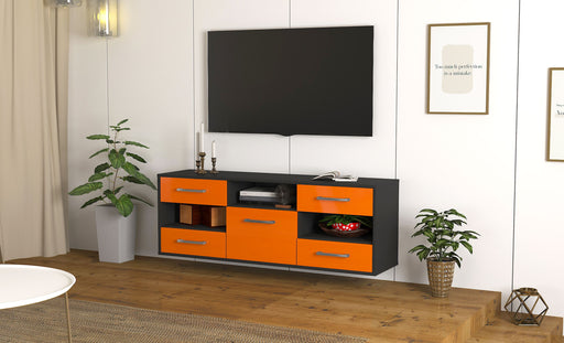 Lowboard St. Louis, Orange Front (136x49x35cm) - Dekati GmbH