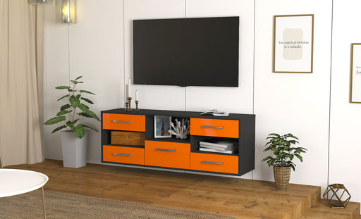 Lowboard Santa Ana, Orange Front (136x49x35cm) - Dekati GmbH