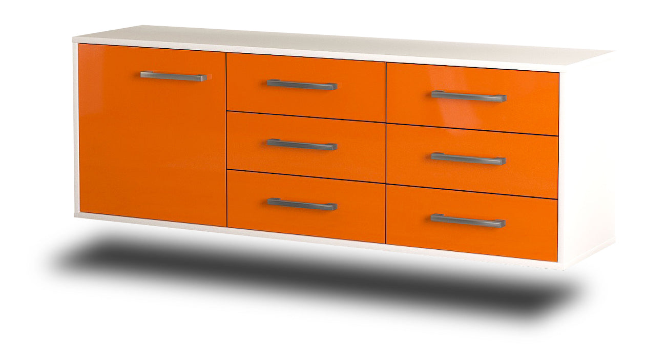 Lowboard Portland, Orange Seite ( 136x49x35cm) - Dekati GmbH