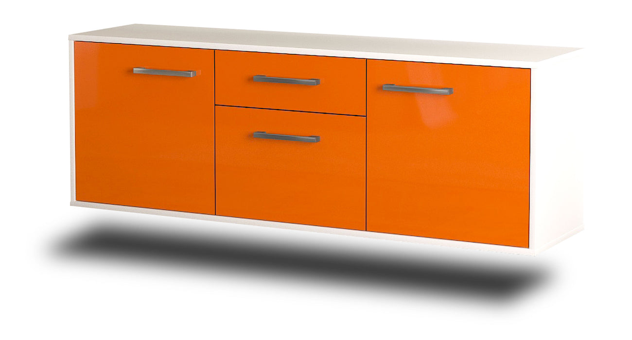 Lowboard Cleveland, Orange Seite ( 136x49x35cm) - Dekati GmbH