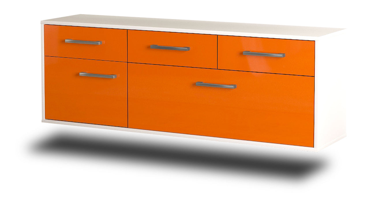 Lowboard Tulsa, Orange Seite ( 136x49x35cm) - Dekati GmbH