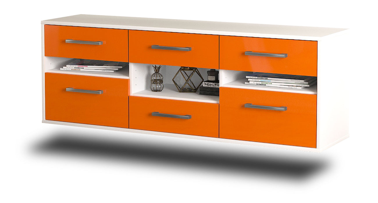 Lowboard Arlington, Orange Seite ( 136x49x35cm) - Dekati GmbH