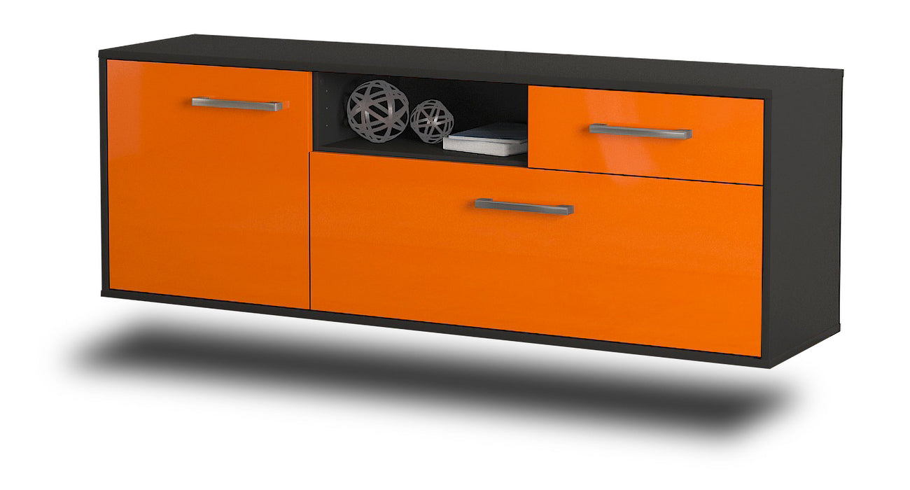 Lowboard Atlanta, Orange Seite (136x49x35cm) - Dekati GmbH