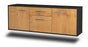 Lowboard Cleveland, Eiche Seite (136x49x35cm) - Dekati GmbH