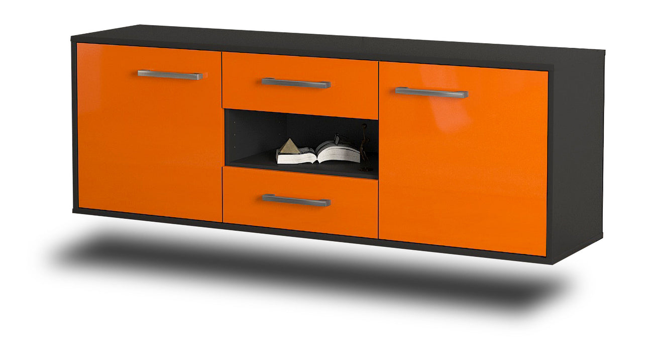 Lowboard Tampa, Orange Seite (136x49x35cm) - Dekati GmbH