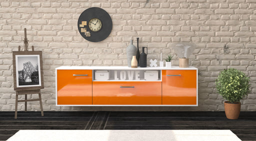 Lowboard Pittsburgh, Orange Studio (180x49x35cm) - Dekati GmbH