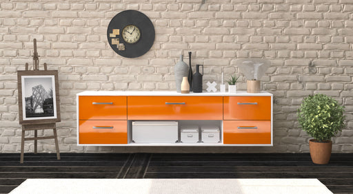 Lowboard Riverside, Orange Studio (180x49x35cm) - Dekati GmbH