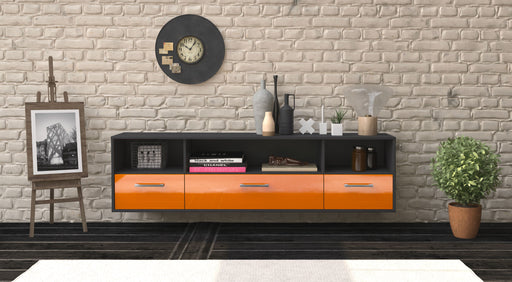 Lowboard Plano, Orange Studio (180x49x35cm) - Dekati GmbH