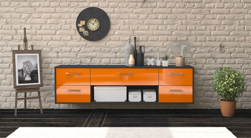 Lowboard Lincoln, Orange Studio (180x49x35cm) - Dekati GmbH