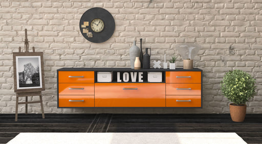 Lowboard New Orleans, Orange Studio (180x49x35cm) - Dekati GmbH