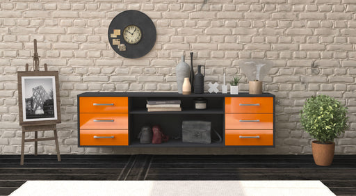 Lowboard Norfolk, Orange Studio (180x49x35cm) - Dekati GmbH