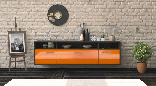 Lowboard Durham, Orange Studio (180x49x35cm) - Dekati GmbH
