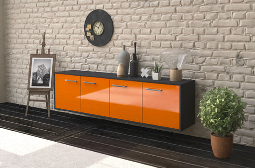 Lowboard Anaheim, Orange Front (180x49x35cm) - Dekati GmbH