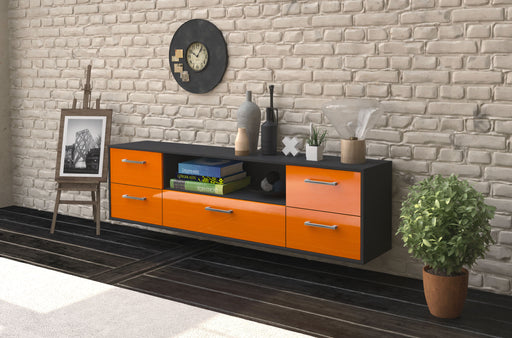 Lowboard Buffalo, Orange Front (180x49x35cm) - Dekati GmbH