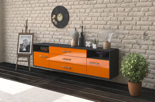 Lowboard Garland, Orange Front (180x49x35cm) - Dekati GmbH