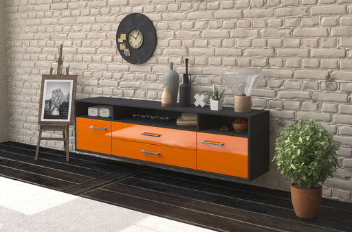 Lowboard Laredo, Orange Front (180x49x35cm) - Dekati GmbH