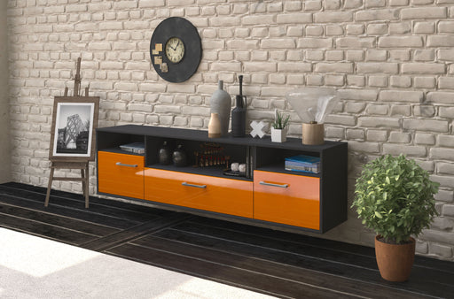 Lowboard Winston-Salem, Orange Front (180x49x35cm) - Dekati GmbH