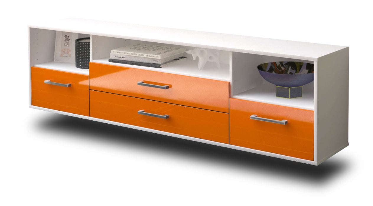 Lowboard Henderson, Orange Seite (180x49x35cm) - Dekati GmbH