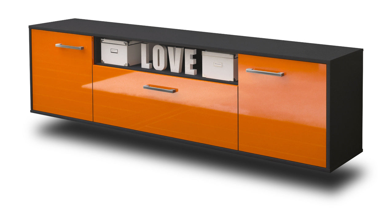 Lowboard Pittsburgh, Orange Seite (180x49x35cm) - Dekati GmbH
