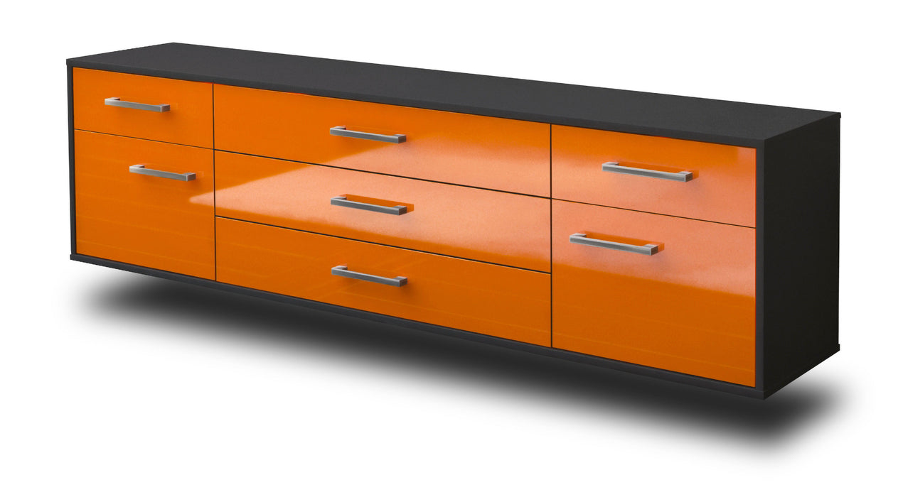Lowboard Orlando, Orange Seite (180x49x35cm) - Dekati GmbH
