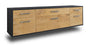 Lowboard Baton Rouge, Eiche Seite (180x49x35cm) - Dekati GmbH