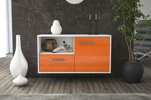 Lowboard hängend mit Griffen Phoenix, Orange Studio ( 92x49x35cm) - Dekati GmbH
