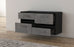 Lowboard hängend mit Griffen Boston, Beton Offen ( 92x49x35cm) - Dekati GmbH