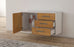 Lowboard hängend mit Griffen Fort Worth, Treibholz Offen ( 92x49x35cm) - Dekati GmbH