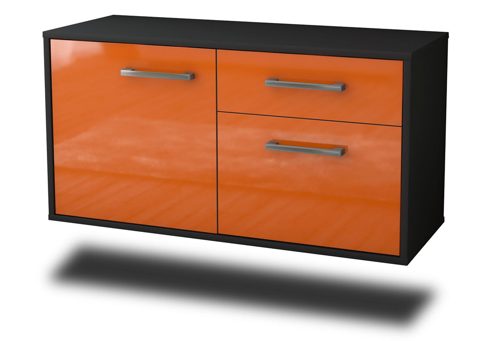 Lowboard hängend mit Griffen San José, Orange Seite ( 92x49x35cm) - Dekati GmbH