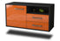 Lowboard hängend mit Griffen Memphis, Orange Seite ( 92x49x35cm) - Dekati GmbH