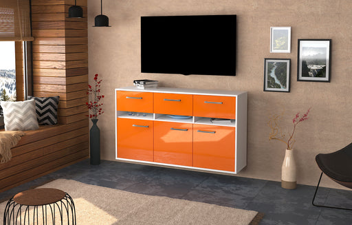 Sideboard Joliet, Orange Front (136x79x35cm) - Dekati GmbH