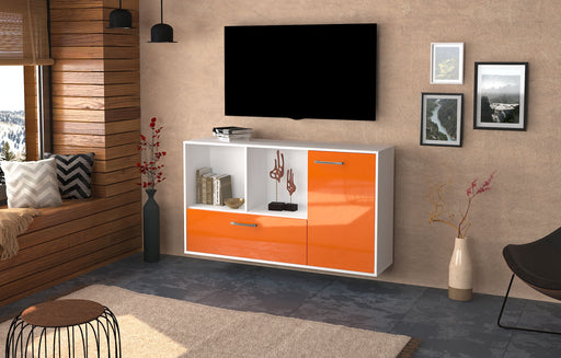 Sideboard Palmdale, Orange Front (136x79x35cm) - Dekati GmbH