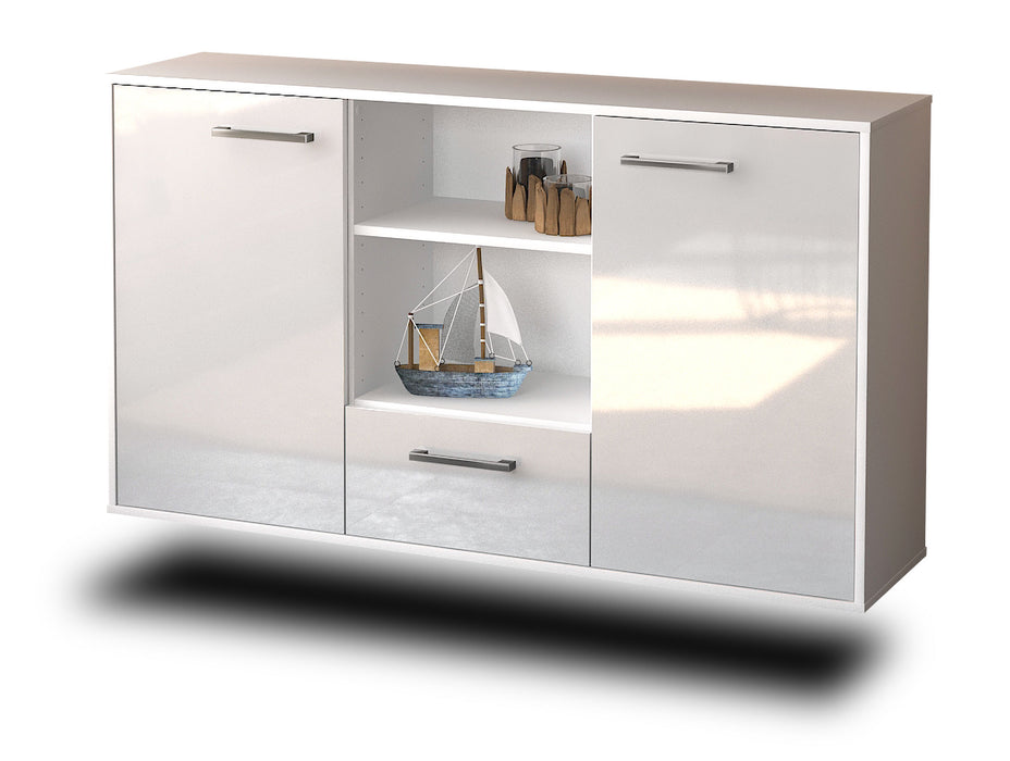 Sideboard Oceanside, Weiß Seite (136x79x35cm) - Dekati GmbH