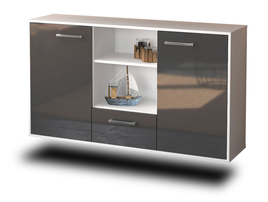 Sideboard Oceanside, Grau Seite (136x79x35cm) - Dekati GmbH
