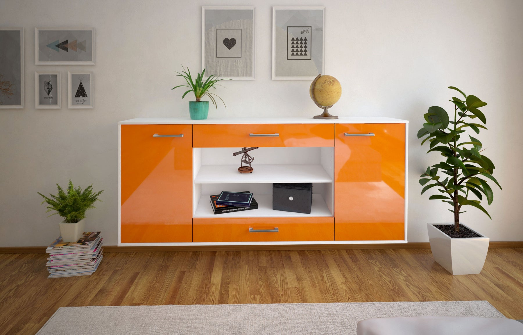 Sideboard Olathe, Orange Studio (180x79x35cm) - Dekati GmbH