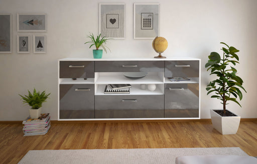 Sideboard Miramar, Grau Studio (180x79x35cm) - Dekati GmbH