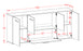 Sideboard Escondido, Beton Maß (180x79x35cm) - Dekati GmbH