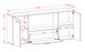 Sideboard Fort Collins, Lila Maß (180x79x35cm) - Dekati GmbH
