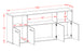 Sideboard Columbia, Beton Maß (180x79x35cm) - Dekati GmbH