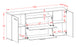 Sideboard Thousand Oaks, Beton Maß (180x79x35cm) - Dekati GmbH
