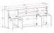 Sideboard Topeka, Lila Maß (180x79x35cm) - Dekati GmbH