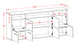 Sideboard Concord, Eiche Maß (180x79x35cm) - Dekati GmbH